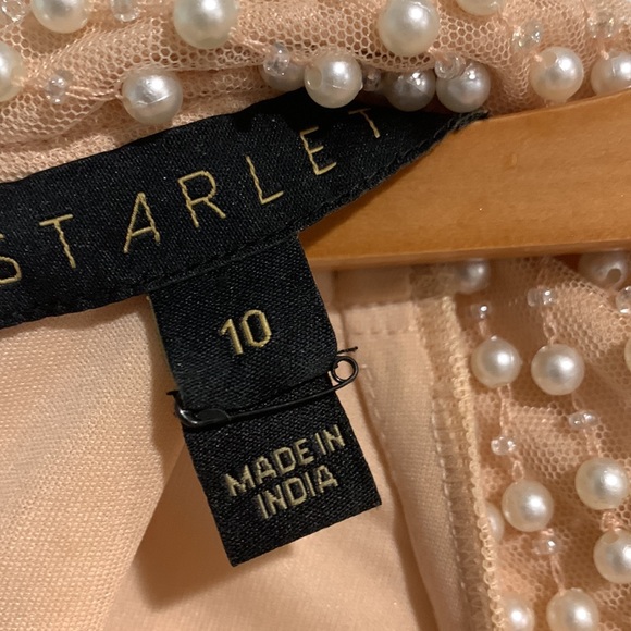 Starlet Beaded Long Sleeve Mini Dress - Picture 4 of 6